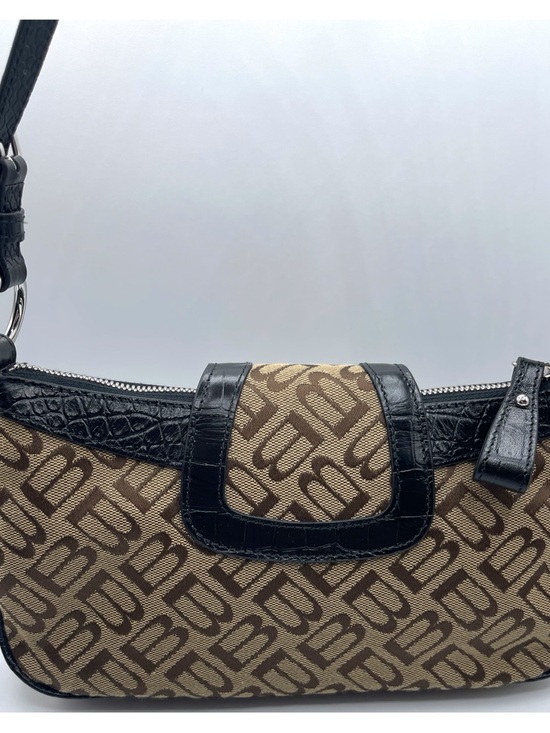 BALENCIAGA Essex Monogram Leather Small Shoulder Bag - Picture 12 of 14